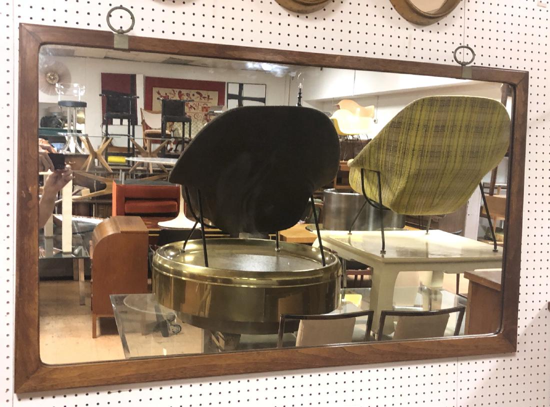 Modernist Decorator Wood Framed Wall Mirror. 2 me (1 of 4)