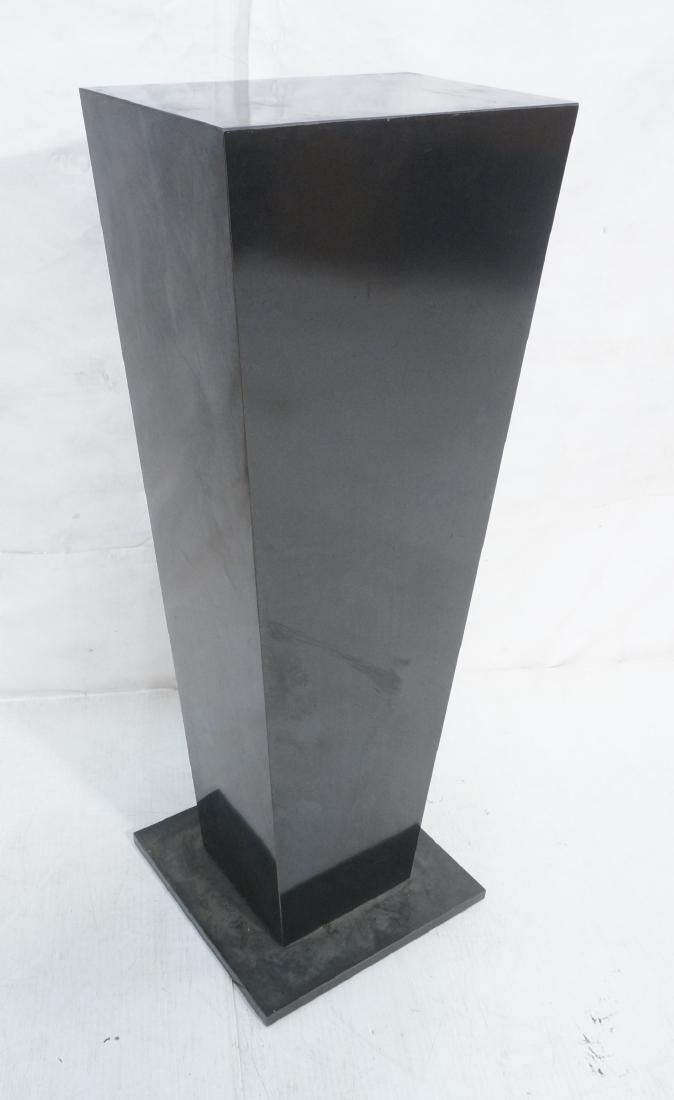 Modernist Black Laminate Display Pedestal. Angled (1 of 8)