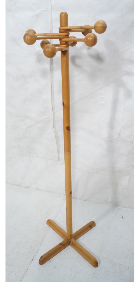 Pine Minimalist Modern Floor Coat Hat Rack. (1 of 7)