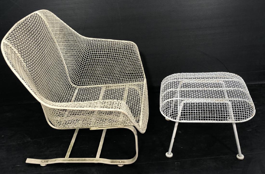 RUSSEL WOODARD  Spring base Lounge Chair & Ottoma (1 of 8)