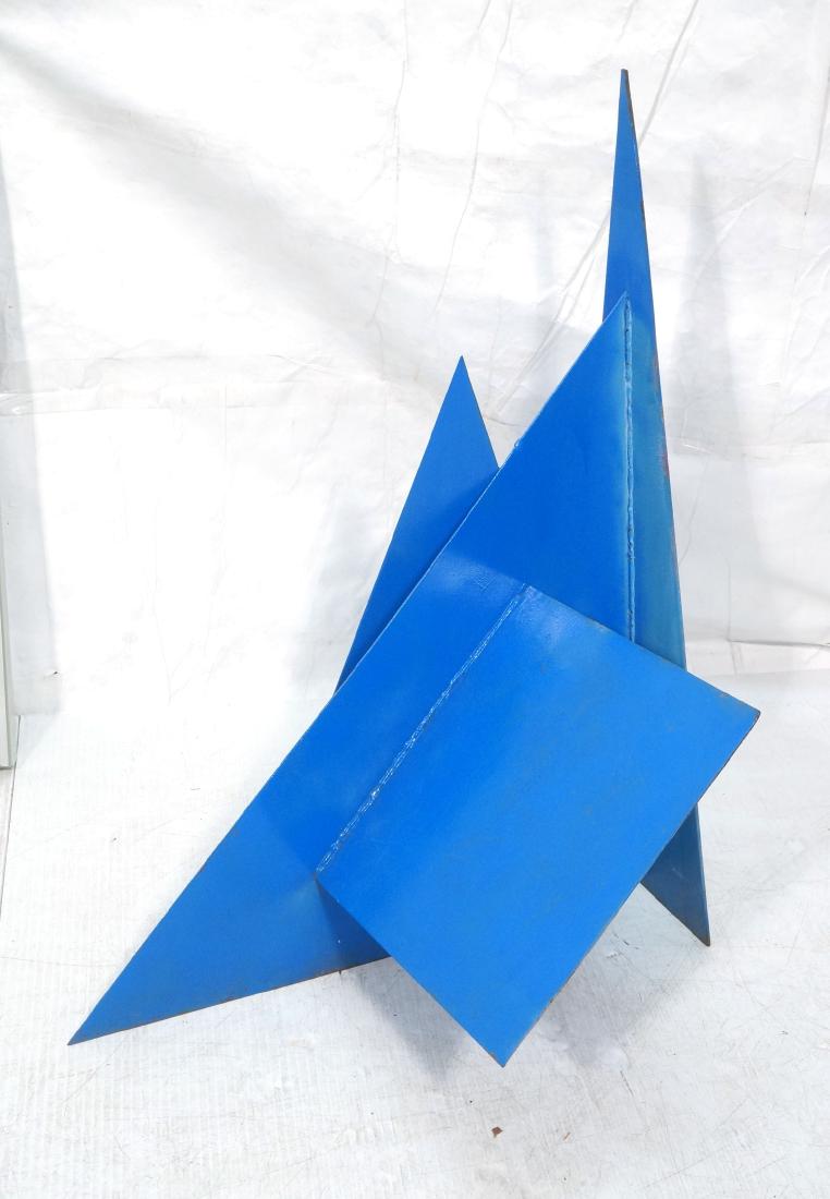 JOHN STRITCH Modernist Blue Painted Iron Sculptur (1 of 7)