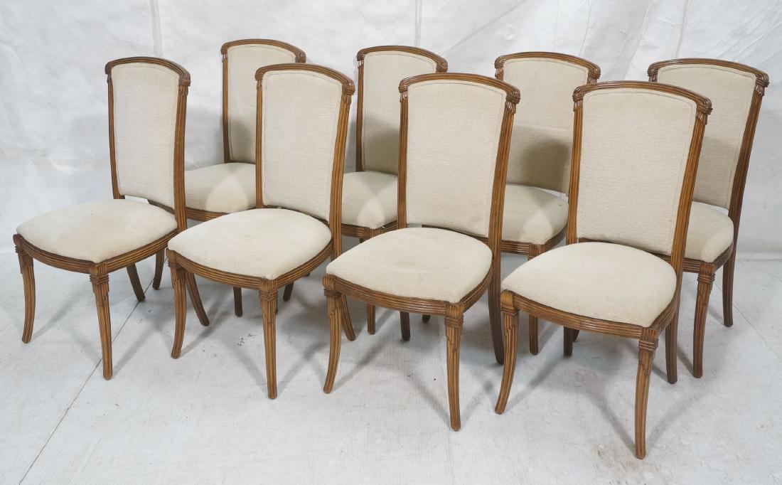 Set 8 French Style Carved Frame Side Dining Chair (1 of 12)