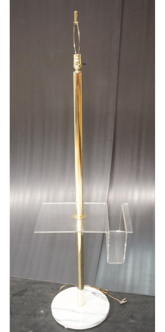 Gold Tone Column Lucite Modernist Lamp Table Maga (1 of 8)
