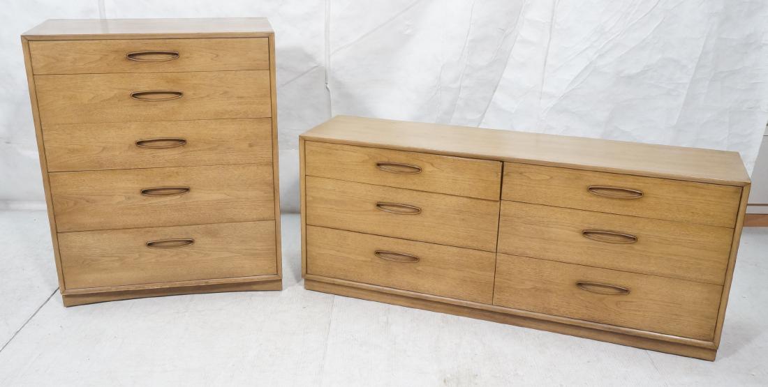 2pc Henredon Blond Wood Dressers. CIRCA 60 . High (1 of 16)
