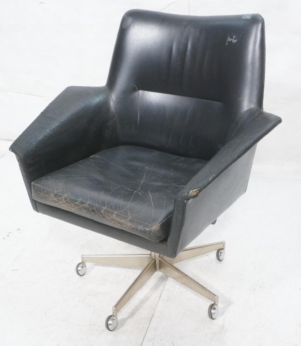 ERIK JORGENSEN Danish Modern Office Chair. Black (1 of 12)