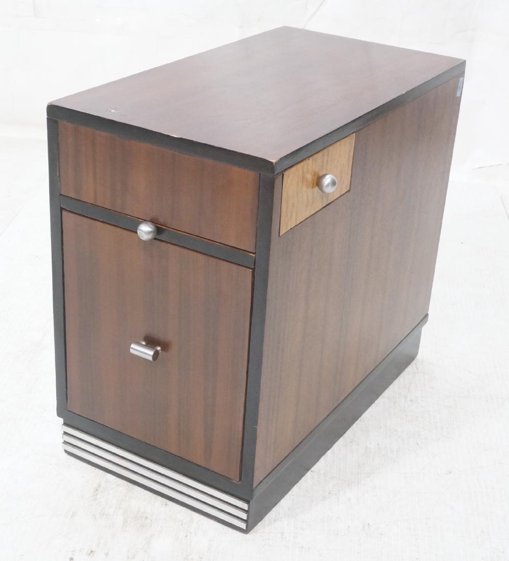 Deco Style Smoke Stand Cabinet End Table. Aluminu (1 of 11)