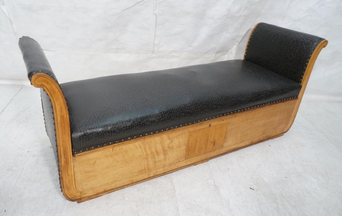 Deco Style Gondola Style Bench Seat with curved e (1 of 7)