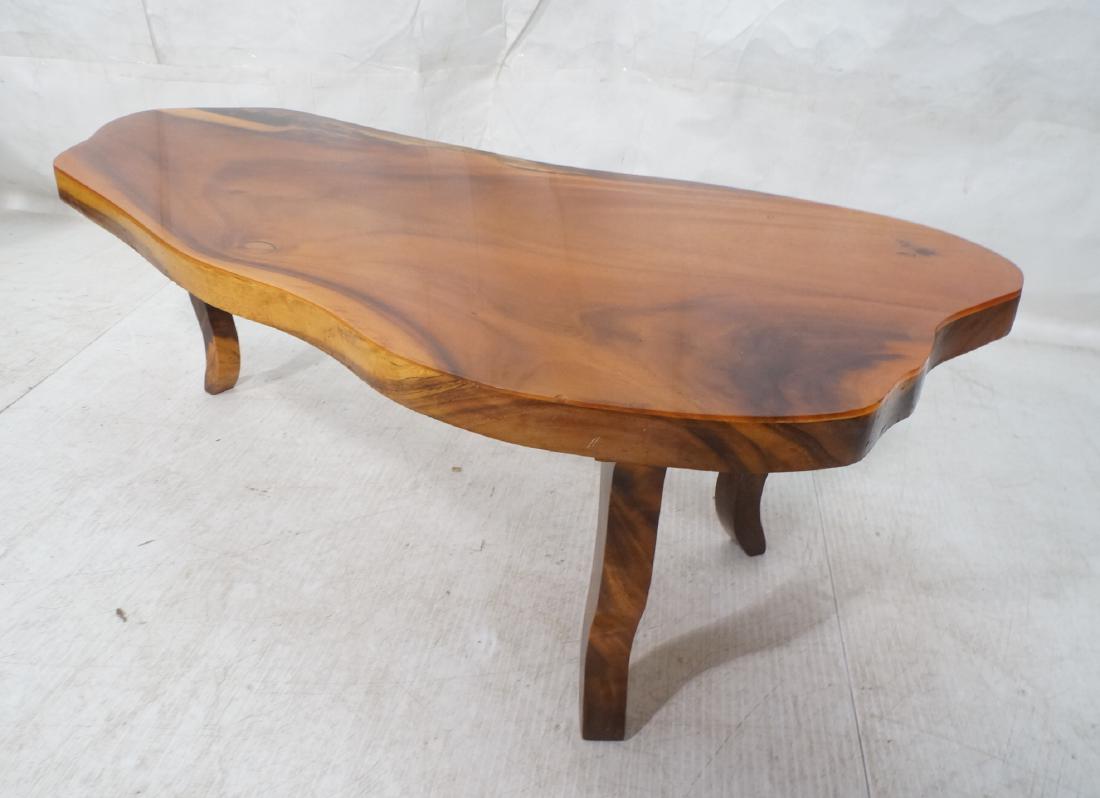 Freeform Live Edge Coffee Table. Thick wood top. (1 of 6)