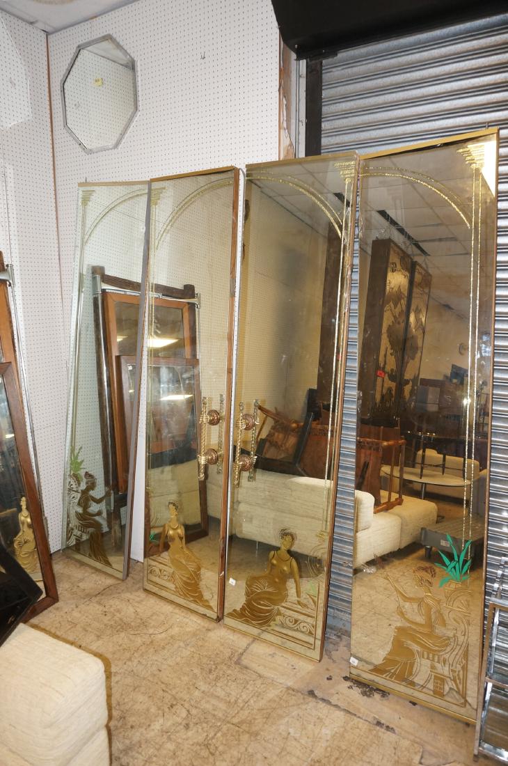 Set 4  Greek Revival Style Mirrored Closet Doors. (1 of 6)
