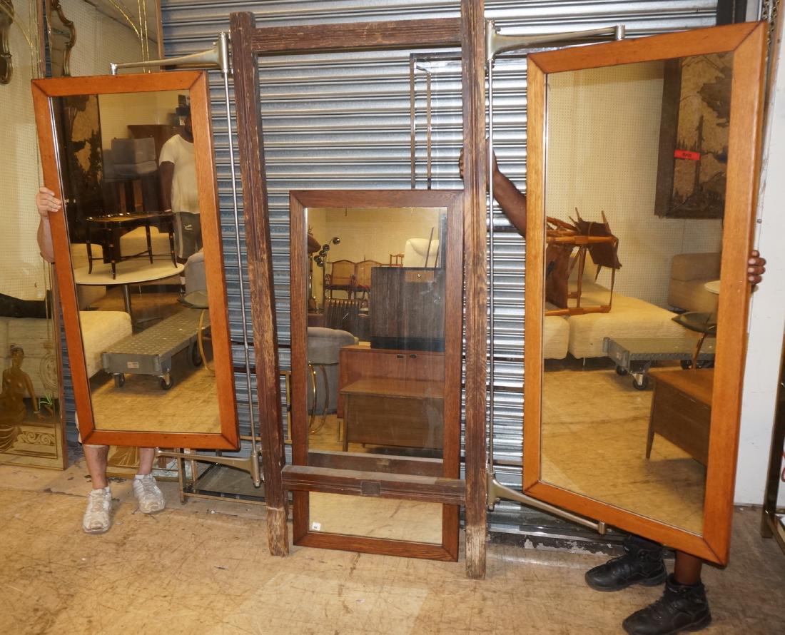 Large Trifold Dressing Mirror with Exposed Steel (1 of 6)