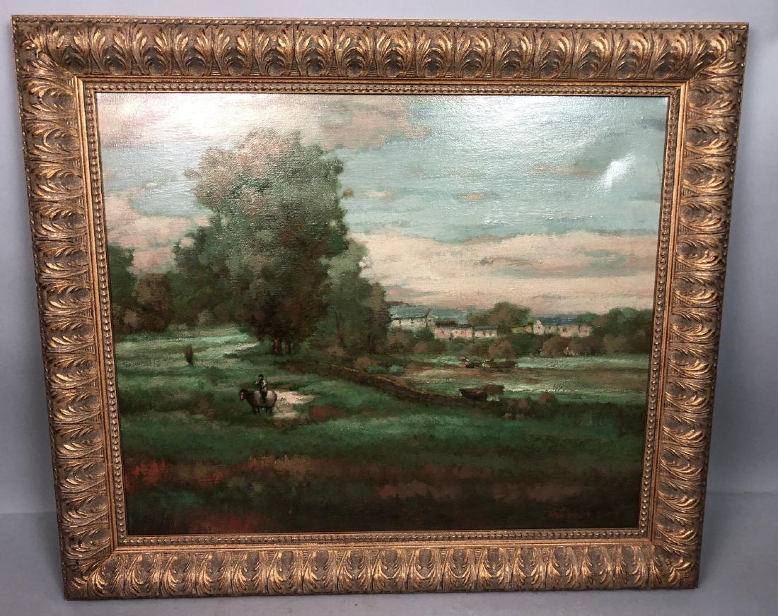 A. WILSON Impressionist LandscapeVintage Paintin (1 of 9)