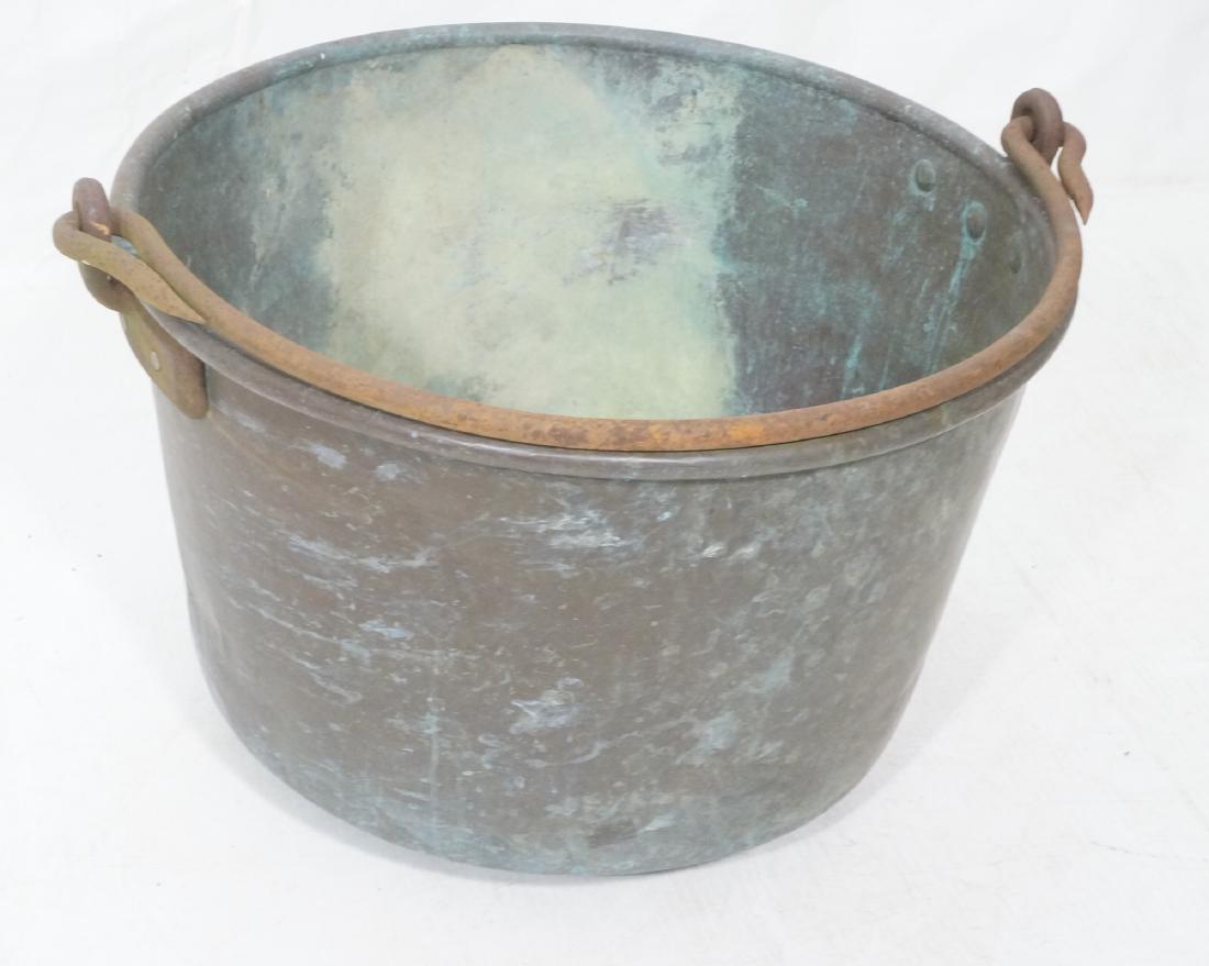 Large Oversized Antique Copper Cooking Pot. Heavy (1 of 9)