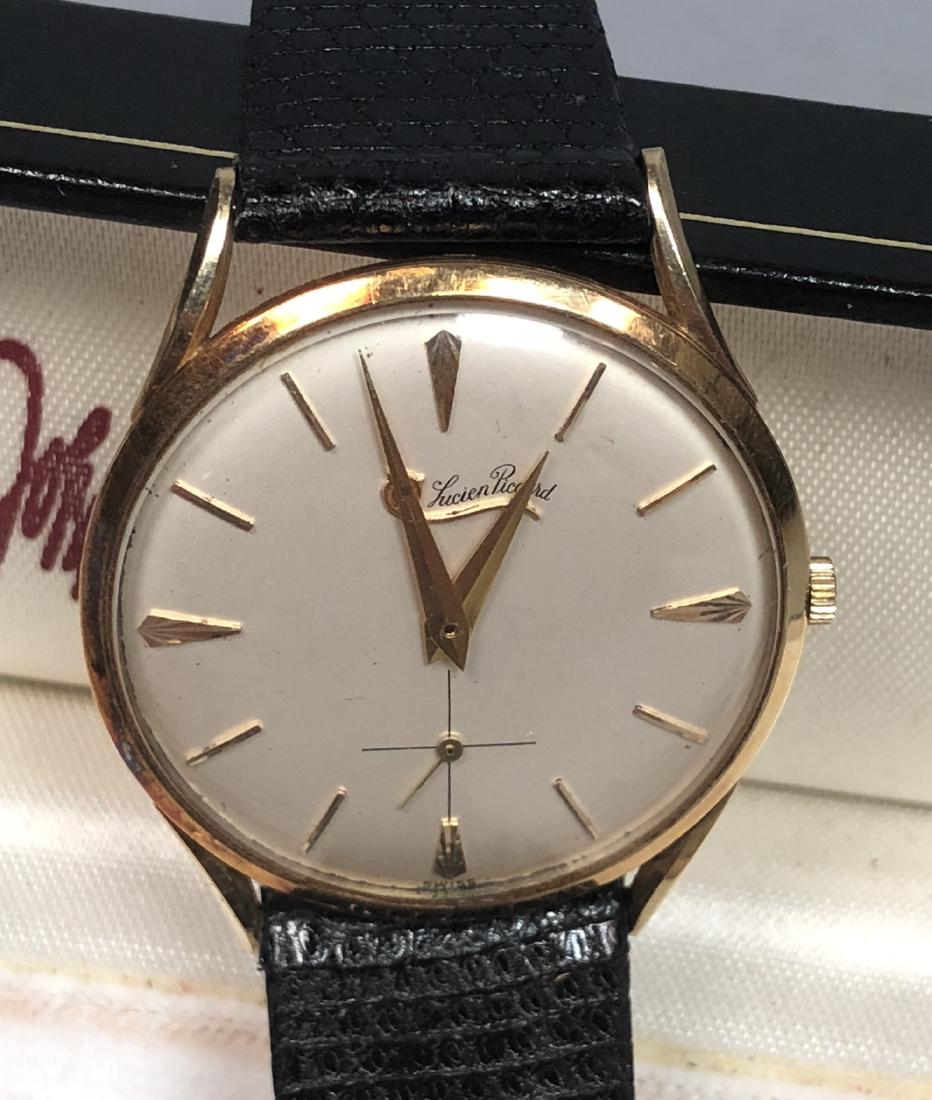 LUCIEN PICARD 14K Gold Vintage Man's Watch. 14K y (1 of 9)