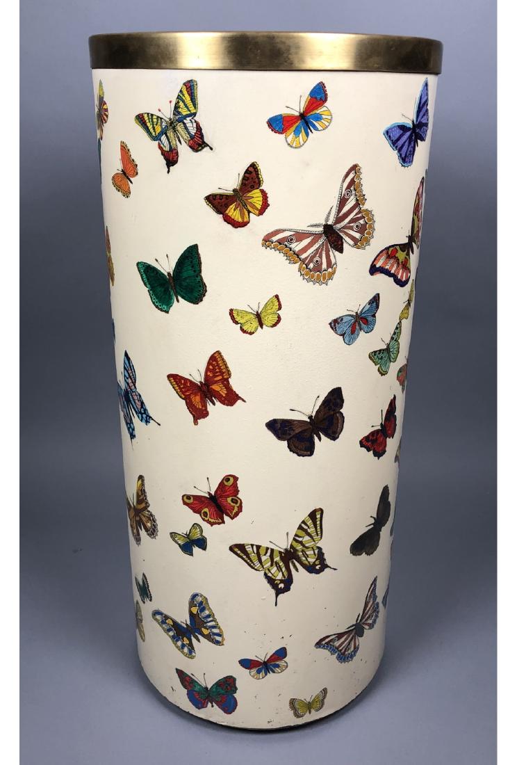 PIERO FORNASETTI Italian Metal Umbrella Stand. Co (1 of 7)