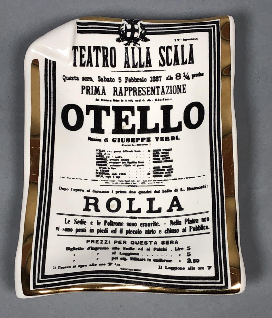 PIERO FORNASETTI Italian 'Otello' Playbill Tray D (1 of 4)