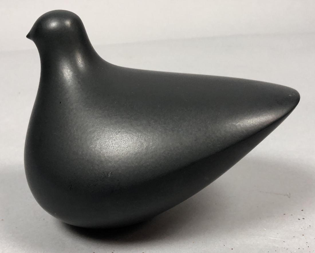 TIMO SARPANEEVA Matte Black Bird Figure. Moderni: TIMO SARPANEEVA Matte Black Bird Figure. Modernist clean lines. Marked TS. -- Dimensions: H: 4.5 inches: W: 6 inches: D: 5 inches --- US Shipping charge: $35