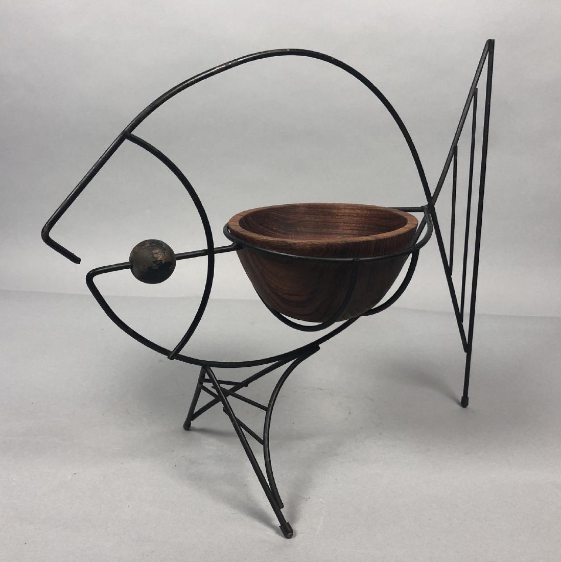 Frederick Weinberg Figural Fish Sculpture with rosewood (1 of 10)