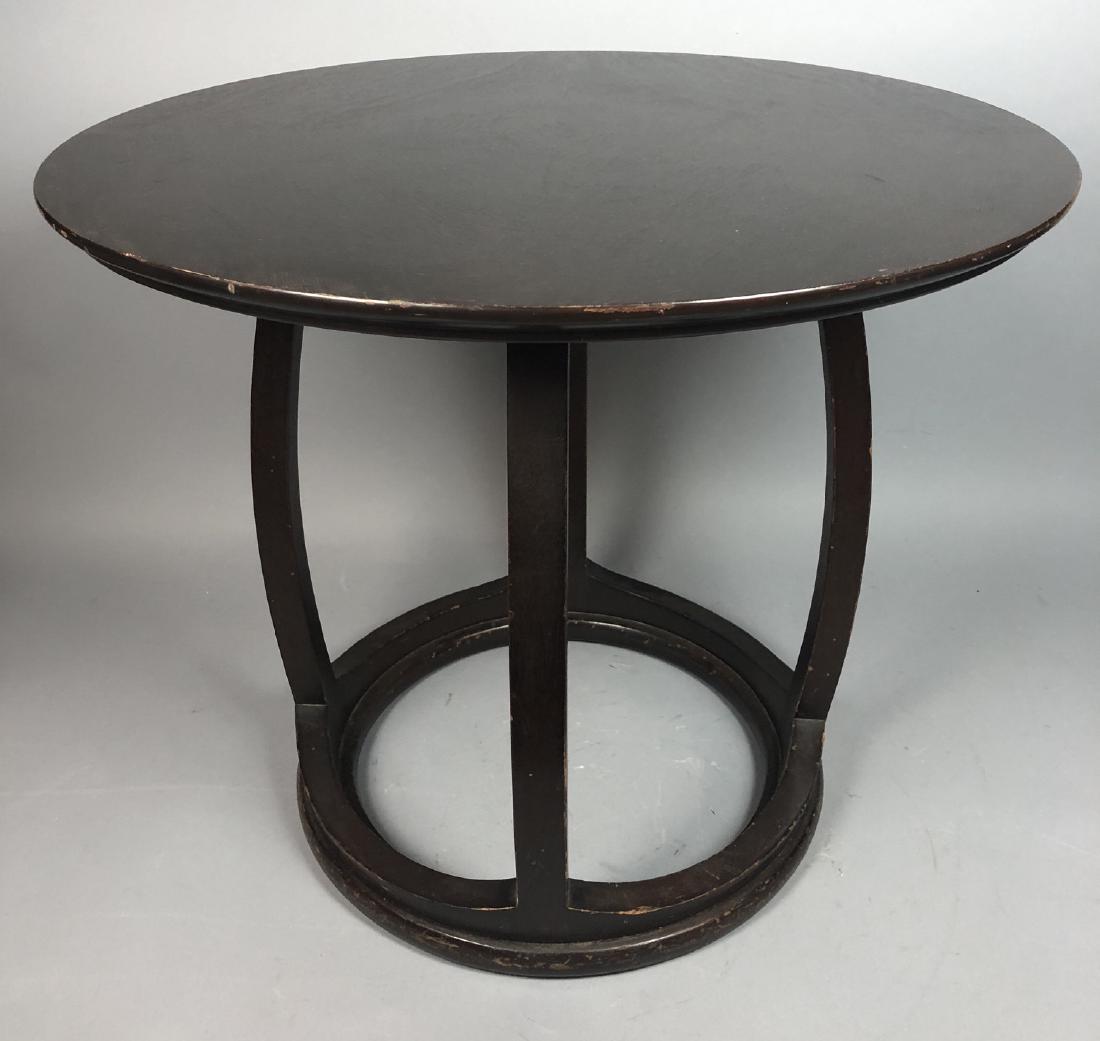 JOHN STUART Modernist Round Side Table. Top with (1 of 5)