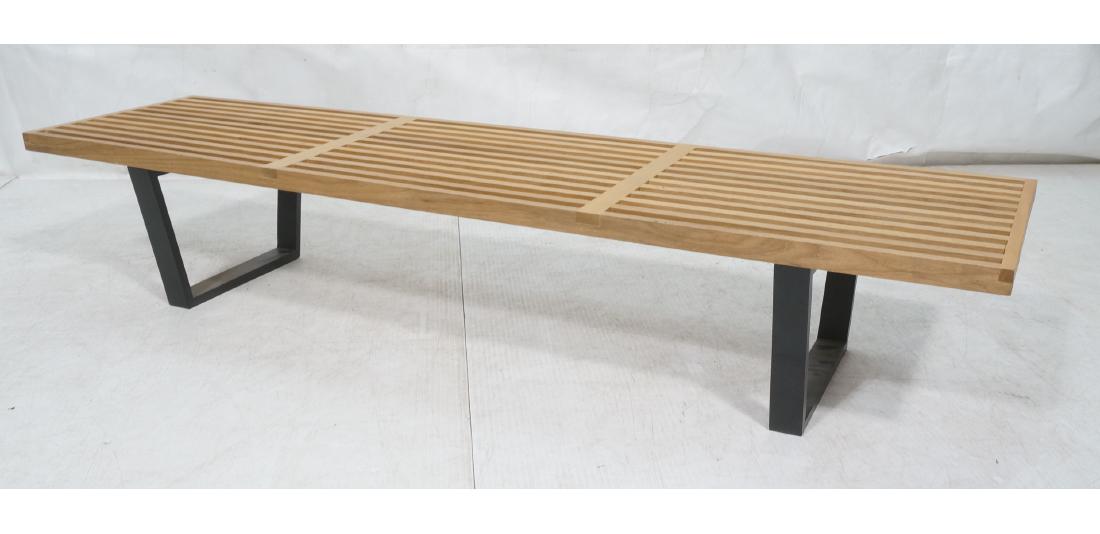 George Nelson Style Modern Slat Coffee Table Benc (1 of 10)