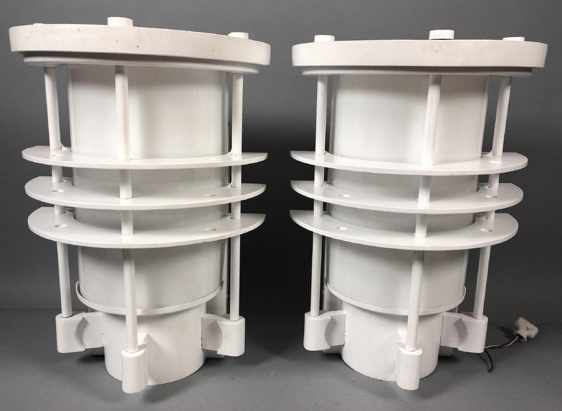 Pr Metal Art Deco Style Wall Sconces Lights. Enam (1 of 8)