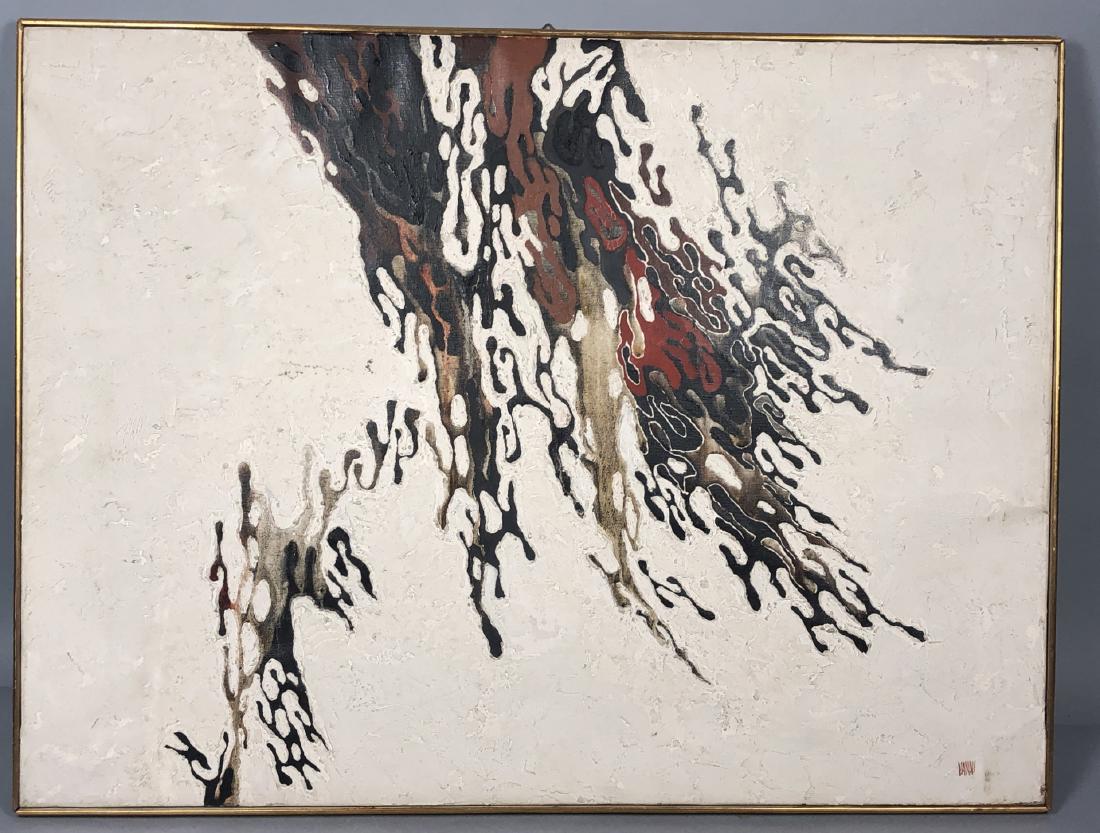 VANNI Signed Abstract Modernist Acrylic Painting. (1 of 9)