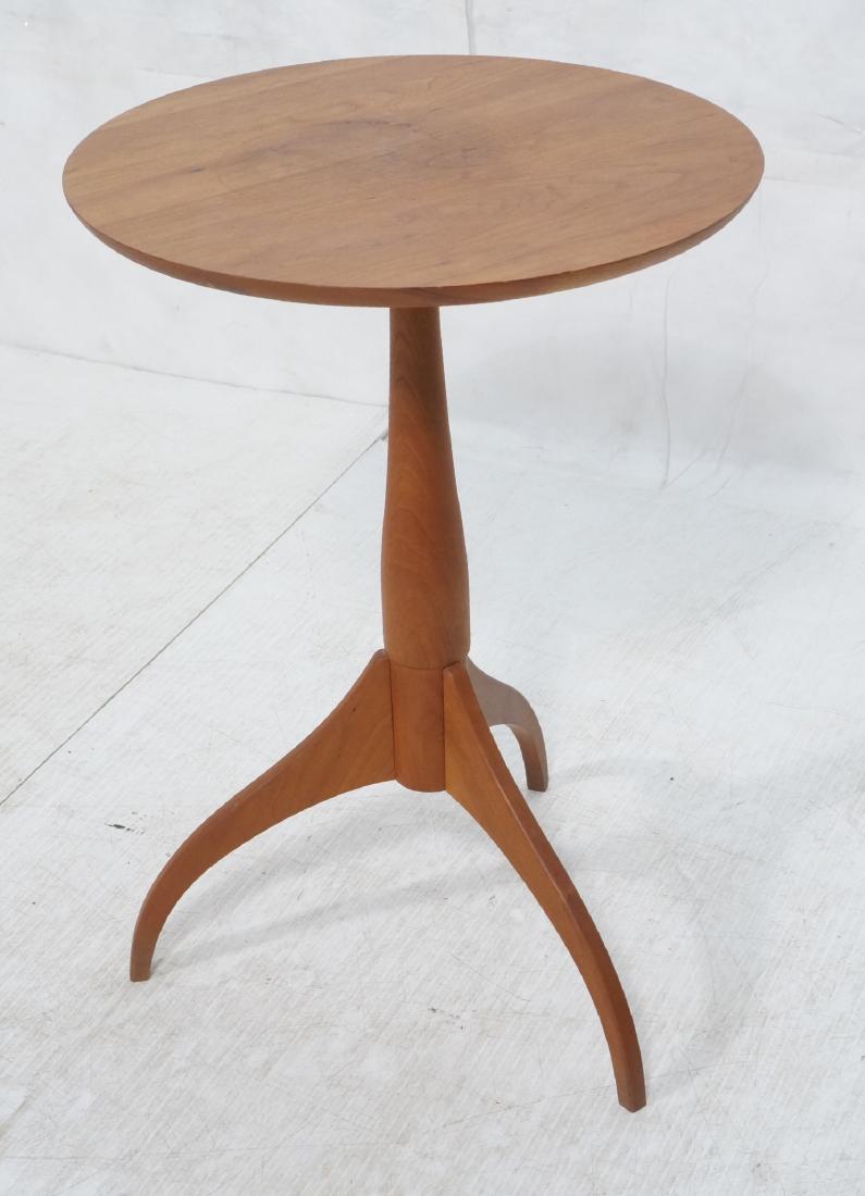 SHAKER WORKSHOPS Cherry Side Table. Round beveled (1 of 8)