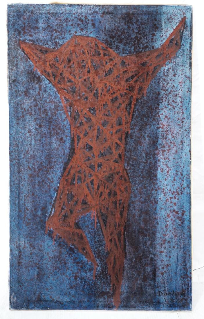 Signed Jacques Dunham Modernist Figural Painting. (1 of 8)