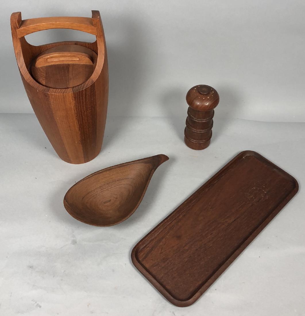 4pc Danish Modern Teak Tableware. LAUR. JENSEN ha (1 of 10)