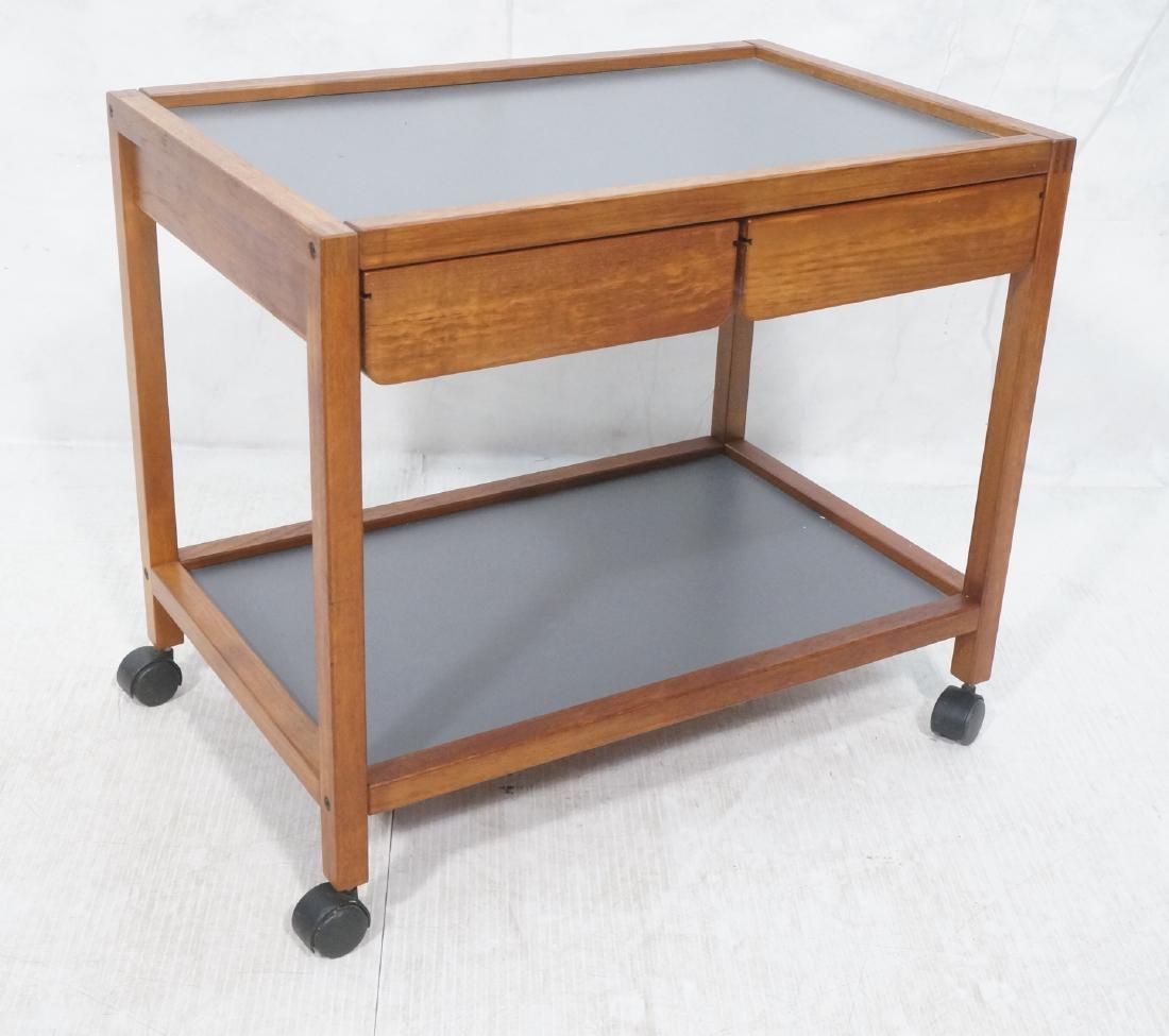 AKSEL KJERSGAARD ODDER Danish Teak Rolling Cart. (1 of 10)