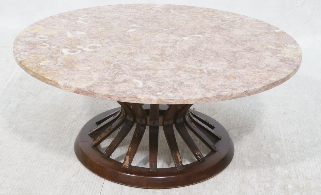 Modernist Marble Top Round Coffee Table. Dunbar A (1 of 9)