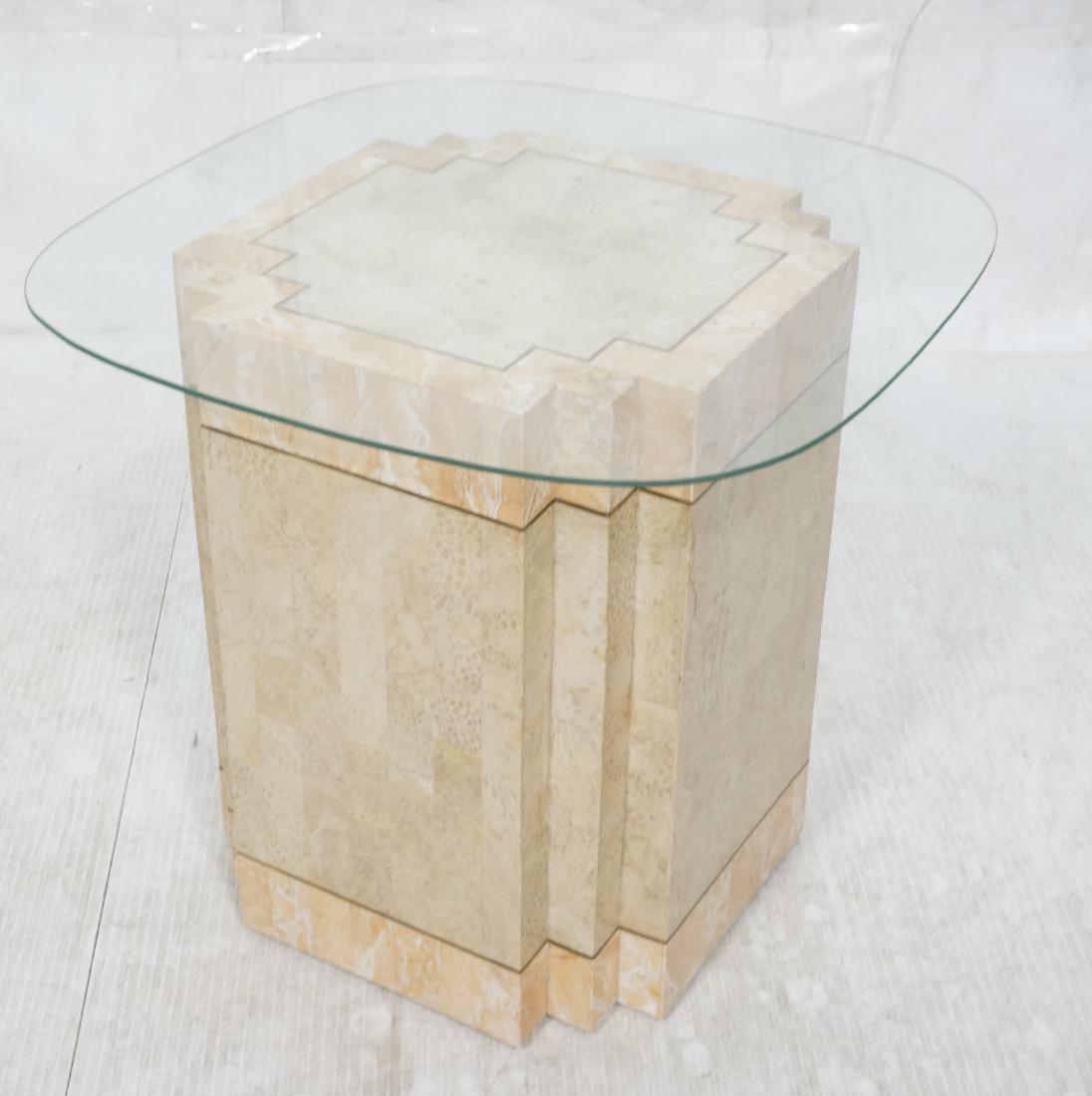 Maitland Smith Style  Occasional End Table. Pink (1 of 9)