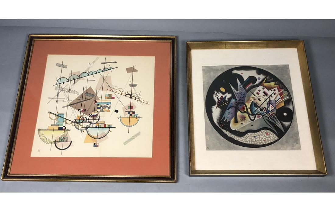 2pc Wassili Kandinsky  Modernist Lithographs. Abs (1 of 10)