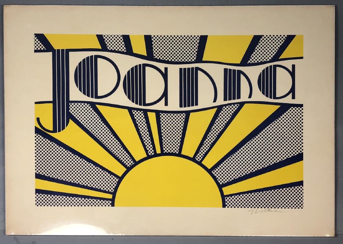 ROY LICHTENSTEIN Joanna Lithograph. Pencil Signed (1 of 9)