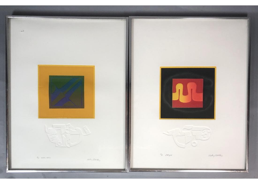 2 pc Artist Proof Lithographs with Indented Impre (1 of 5)