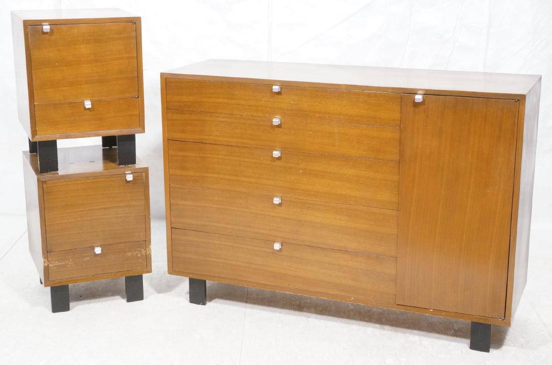 3pc GEORGE NELSON HERMAN MILLER Walnut Bedroom Se (1 of 15)