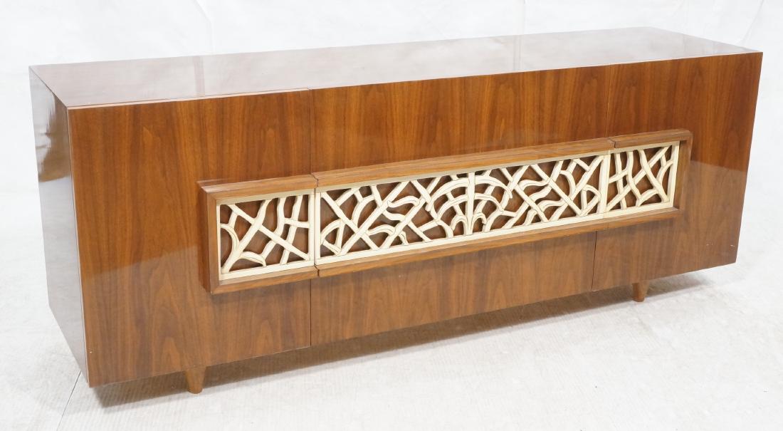 Stylish Walnut Credenza. James Mont Style. Deep p (1 of 12)