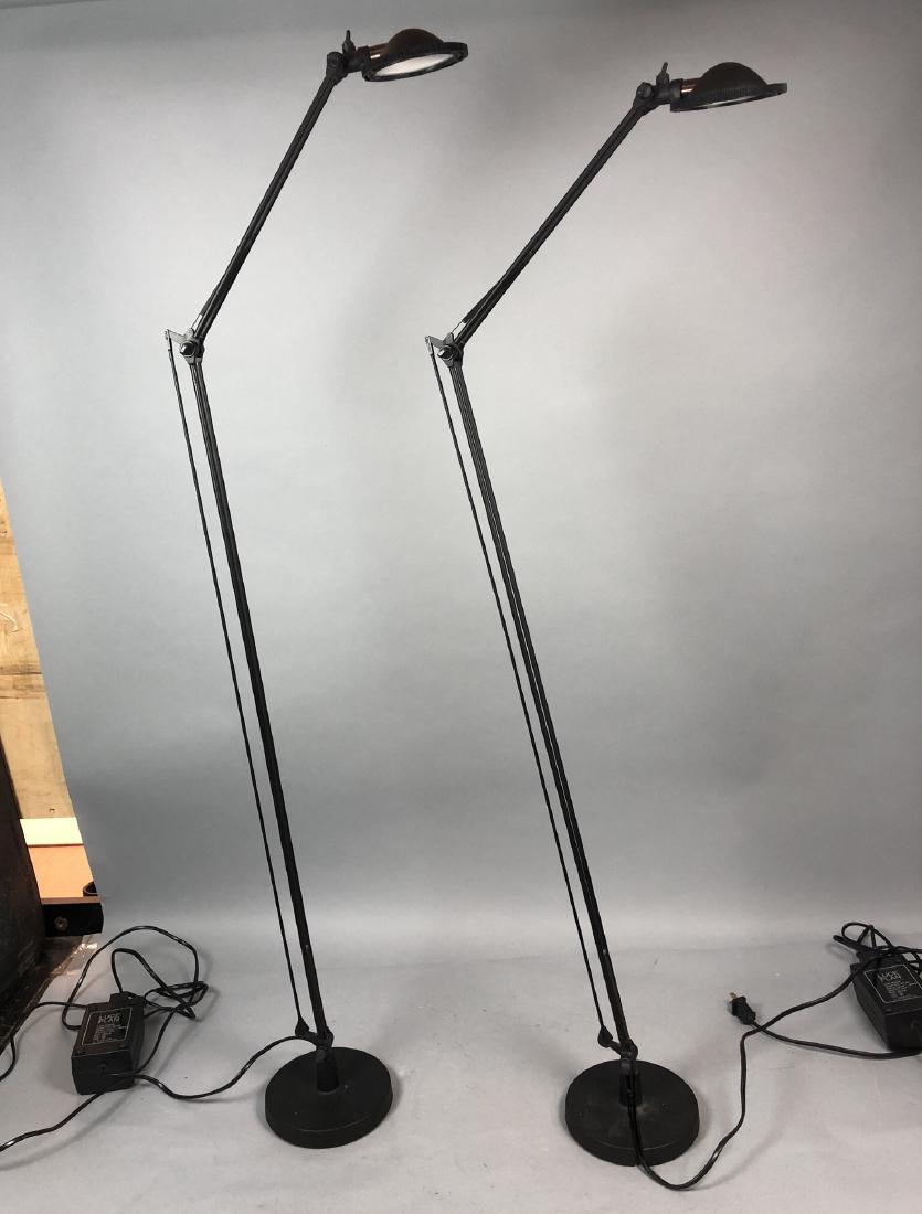 Pr LUCE PLAN Italian Cantilever Black Floor Lamps (1 of 9)