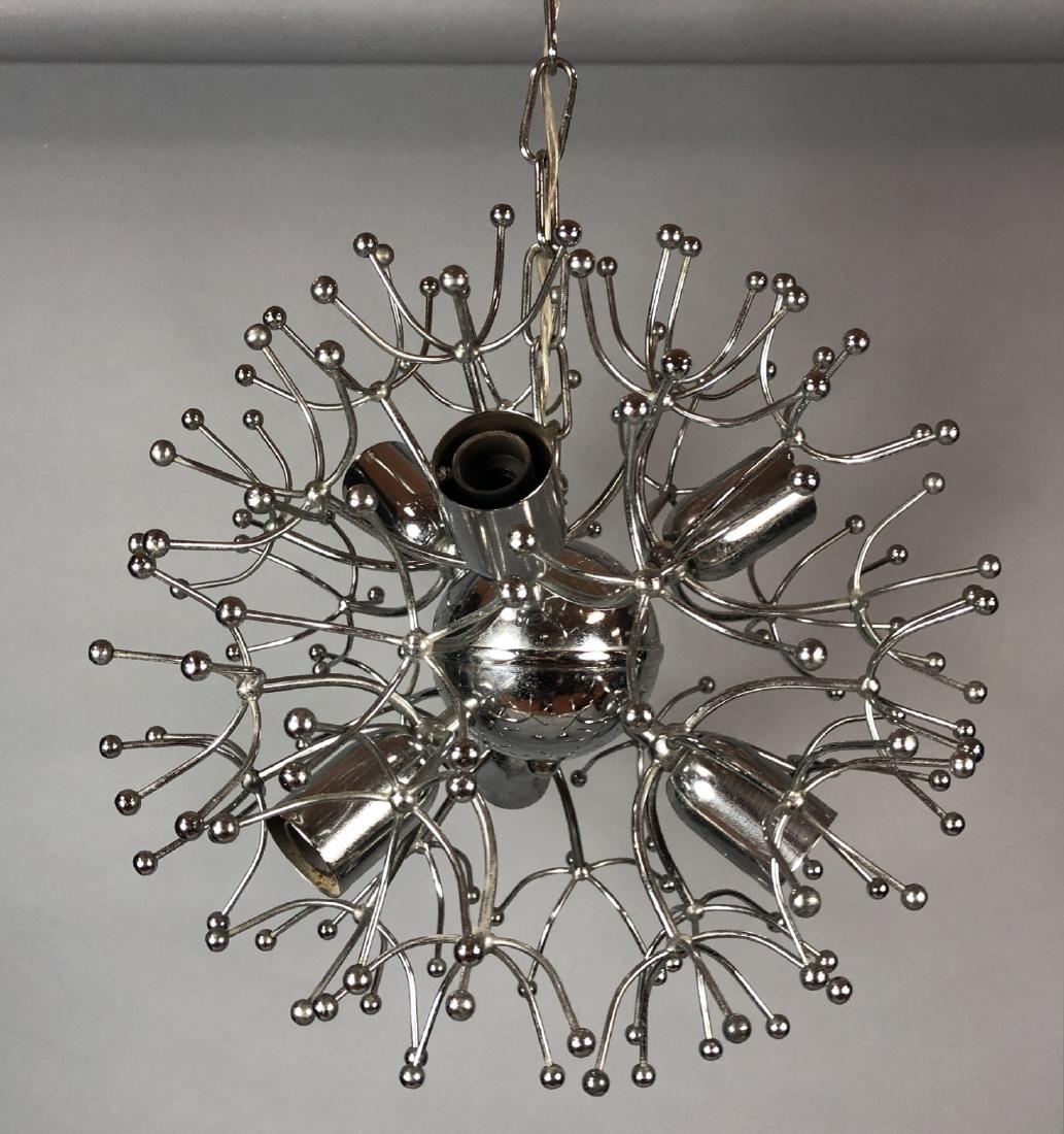 3pc Modernist Chrome Sprocket Lighting. Hanging " (1 of 8)