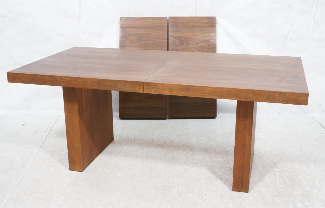 American Modern Walnut Dining Table. Thick block (1 of 15)