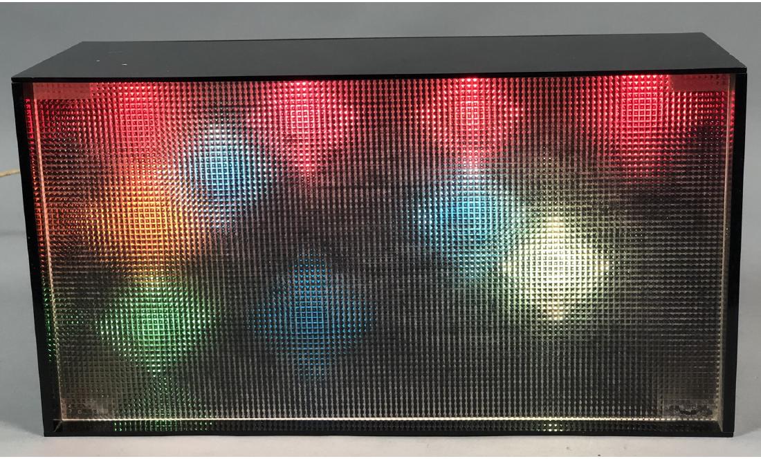 Black Acrylic Case Groovy Modernist Lamp. Colored (1 of 4)