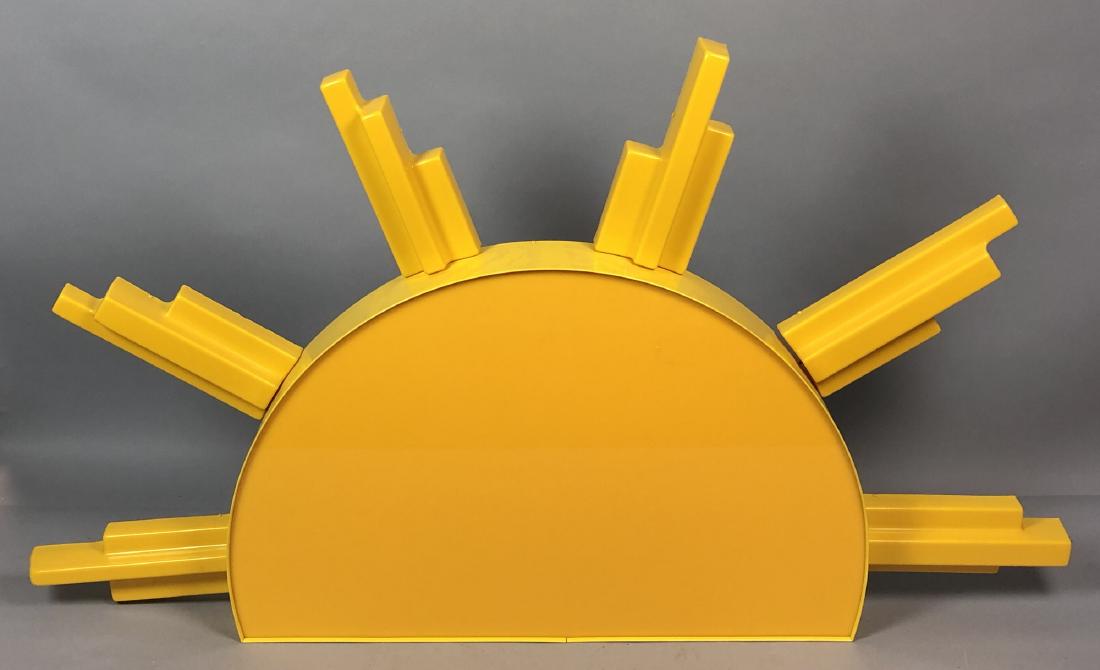 Bright Yellow Rising Sun Acrylic Table Lamp. Inte (1 of 7)