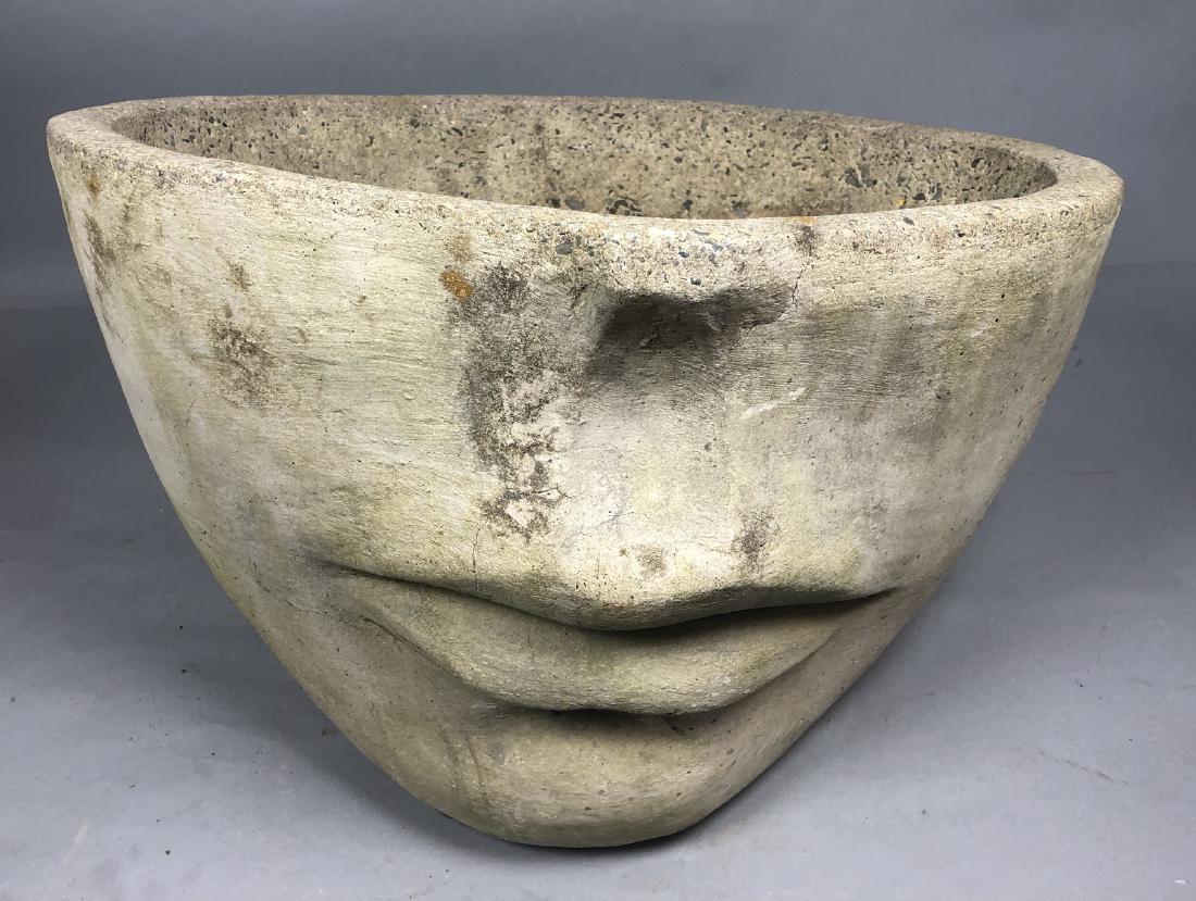 Large Concrete Half Face Patio Planter - Nina Studios (1 of 6)