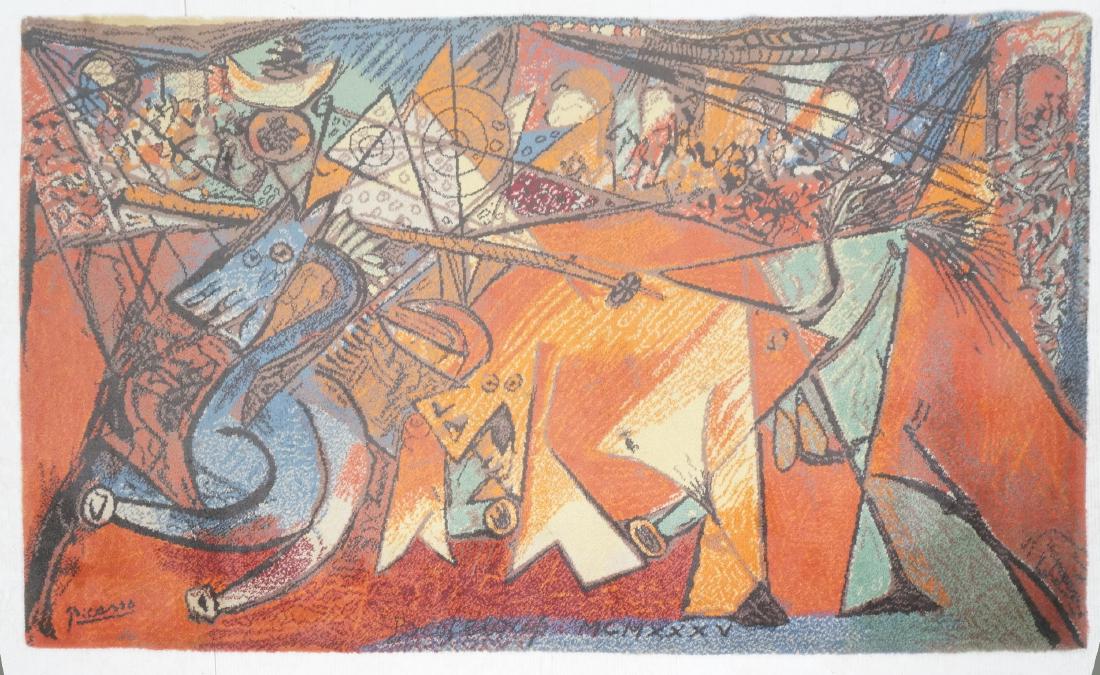 Danish Wool Picasso 'Run of the Bulls' Rug. 6' x (1 of 13)