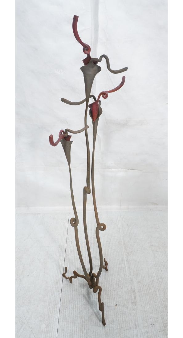 Tall Brubaker Wrought Iron Floor Candle Holder Sc (1 of 10)