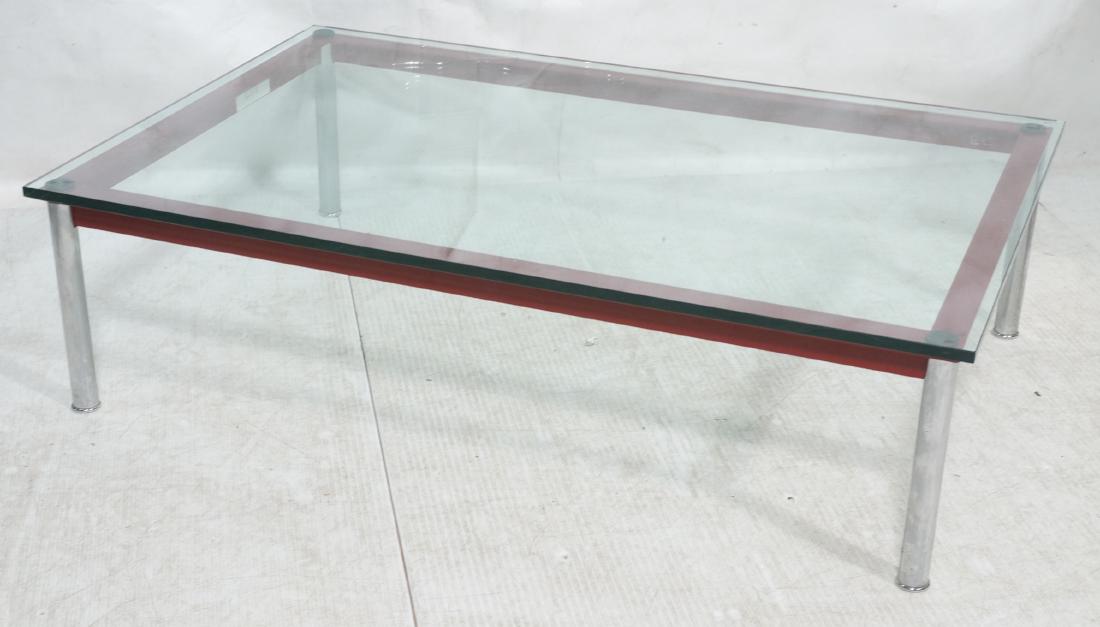 Le Corbusier painted metal & chrome coffee table. (1 of 9)
