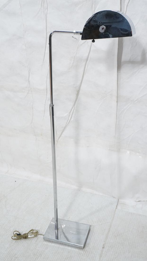 Chrome Adjustable Height Modernist Omi Floor Lamp (1 of 9)