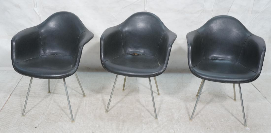 3 Vintage Herman Miller Eames Style Shell Chairs (1 of 6)