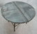 Industrial Round Zinc Top Occasional Table. Swive