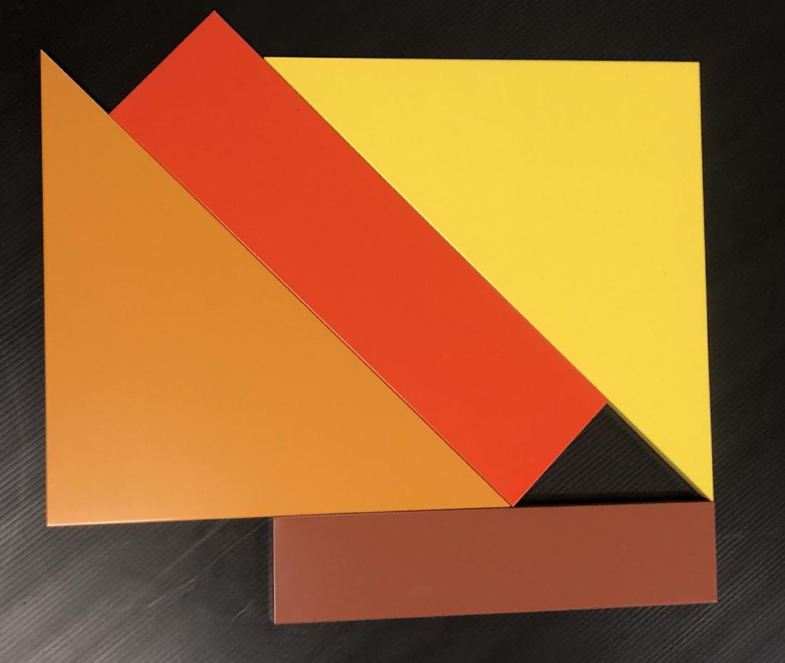 4 sets - Red Yellow Variety Art Geometric wall ar (1 of 13)