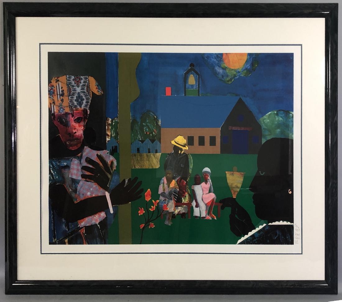 ROMARE BEARDEN (AMERICAN, 1911-1988) - 1994 - "SCH (1 of 7)